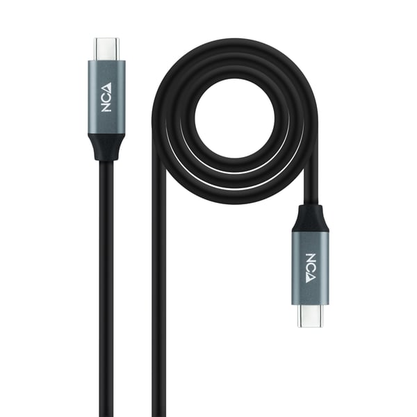 Nanocable 10.01.4300 USB-kabel USB4 Gen 2x2 0,5 m USB C 20 Gbit/sek. 100 W Sort Nanocable 10.01.4300 USB-kabel USB4 Gen 2x2 0,5 m USB C 20 Gbit/sek. 100 W Sort