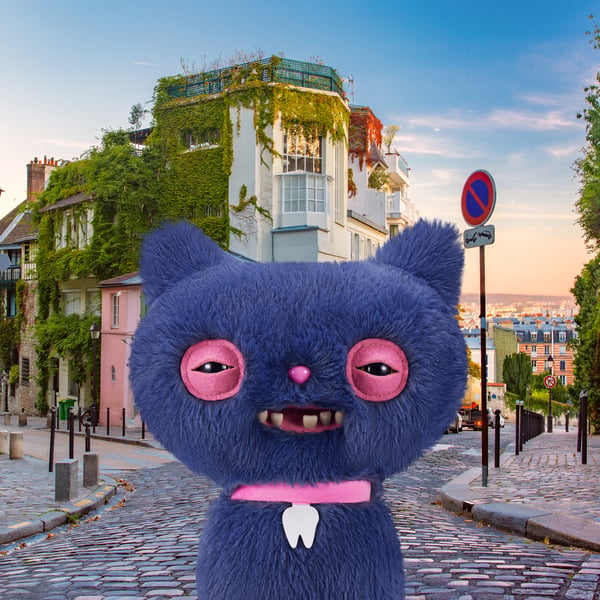 Hug-A-Lumps Fuggler Alley Cats 23 cm Assortment