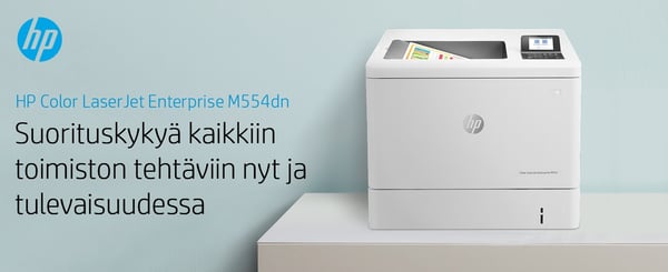 HP Color LaserJet Enterprise M554dn -tulostin