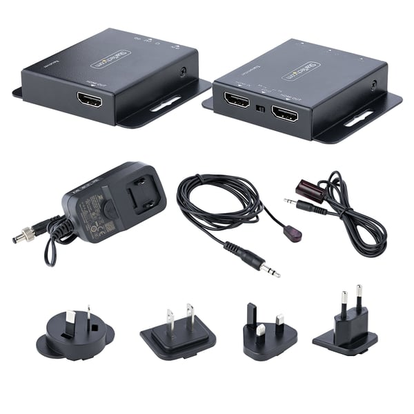 StarTech.com EXTEND-HDMI-4K40C6P1 AV-signaalin jatkaja AV-lähetin ja -vastaanotin Musta