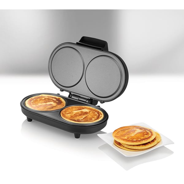 Unold 48165 crêpe-pannu 2 kreppi(ä) 1000 W Musta, Ruostumaton teräs