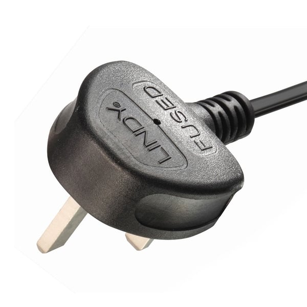 Lindy 30372 strömkablar Svart 2,5 m Strömkontakt typ G 2 x C7 coupler