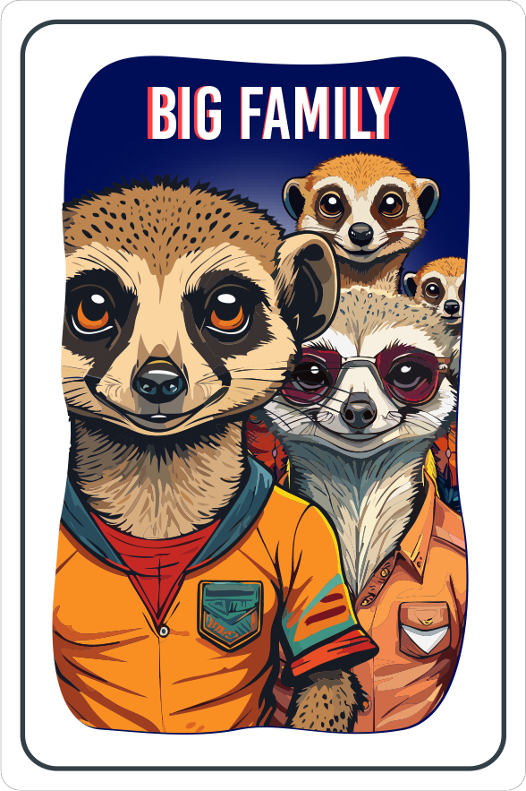 Asmodee Mighty Meerkats Memories Roulette Kortspil Familie