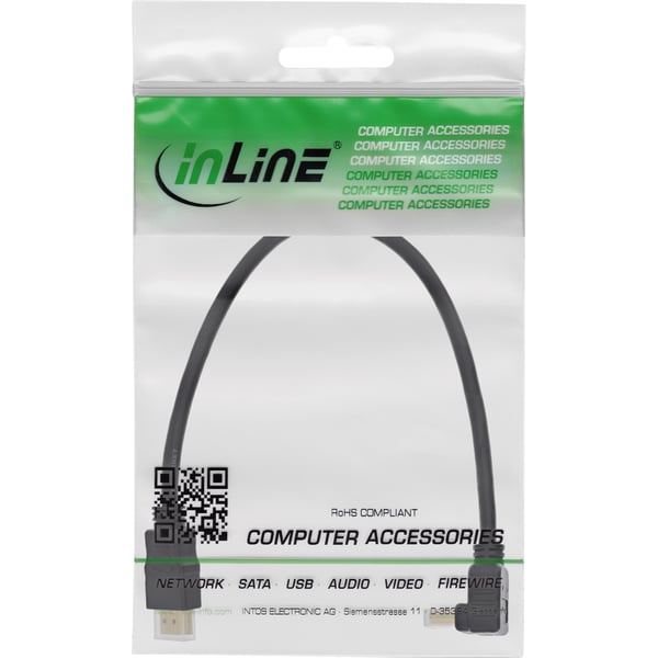 InLine 17033V HDMI-kaapeli 0,3 m HDMI-tyyppi A (vakio) Musta