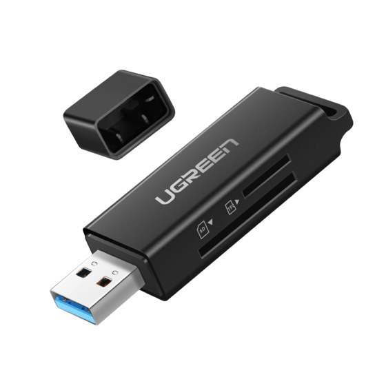 Ugreen 40752 kortinlukija USB Musta