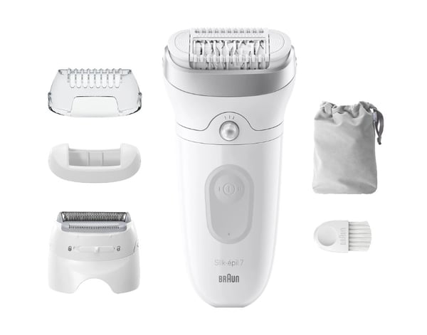Braun Silk-épil 7 7-041 Grå, Hvid