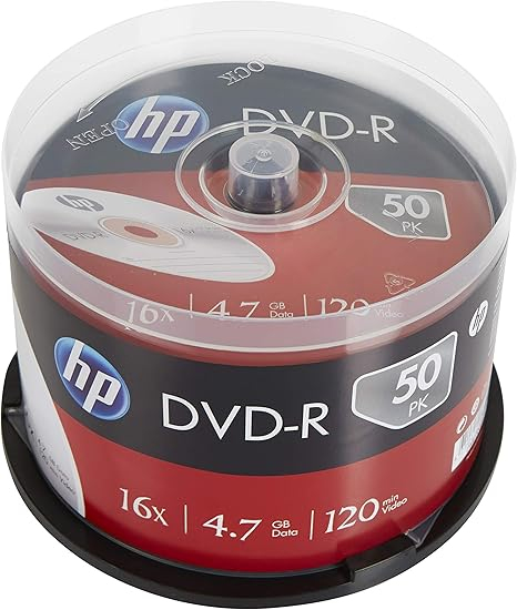 HP DME00025 tomma dvd:er 4,7 GB DVD+R 50 styck