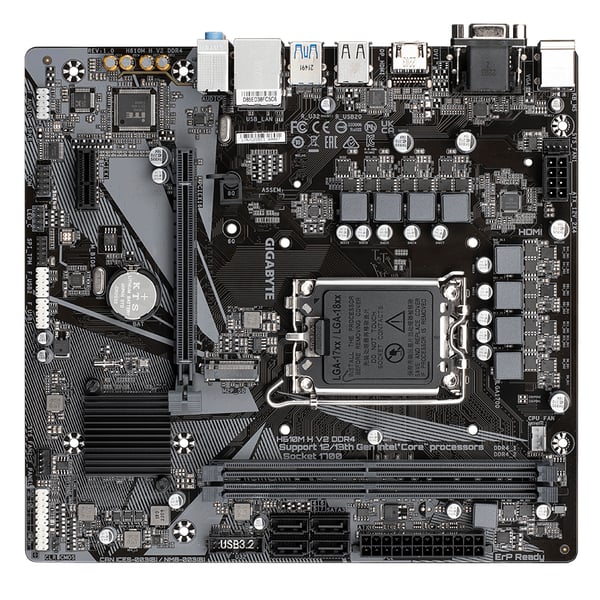 GIGABYTE H610M H V2 DDR4 moderkort Intel H610 Express LGA 1700 micro ATX
