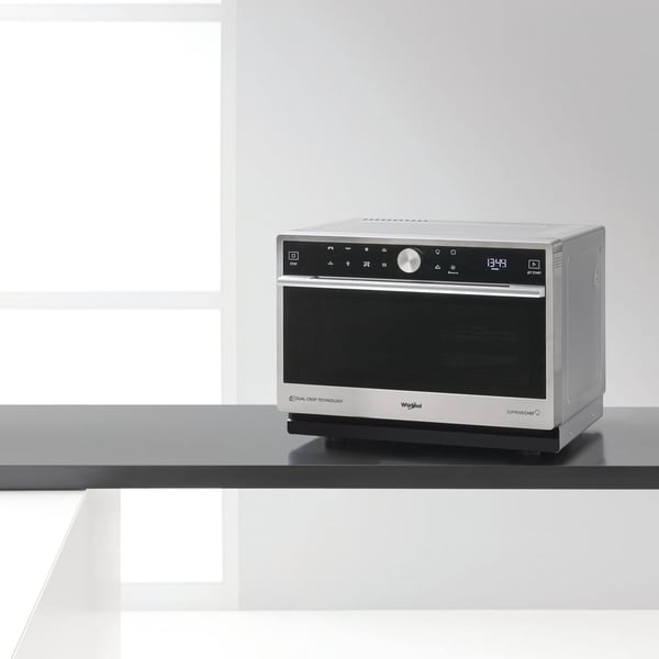 Whirlpool Supreme Chef MWSC 9133 SX Musta, Ruostumaton teräs Yhdistelmämikroaaltouuni Pöytämalli 33 L 1000 W
