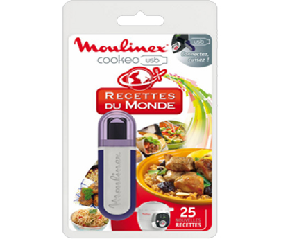Moulinex XA600111 tilbehør til multikomfur Opskrifter USB flashdrev