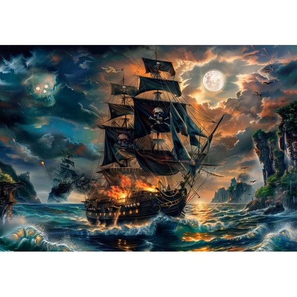 Clementoni Puslespil Super Piratskib 300 brikker (21738)