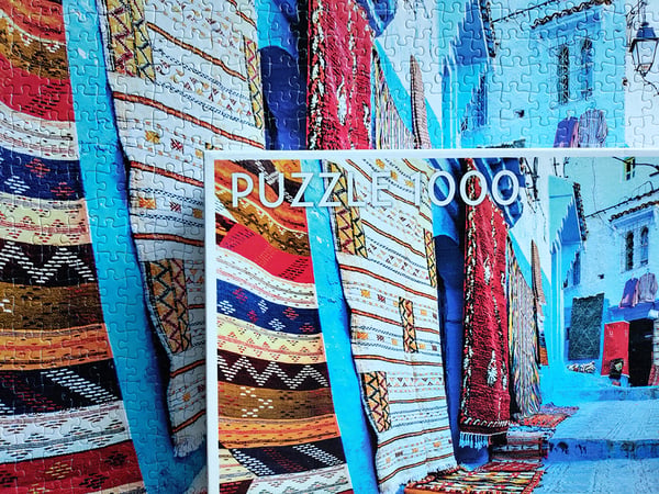 Tactic Around the World: Chefchouen Morocco - 1000 pcs Kuviopalapeli 1000 kpl Kaupunki
