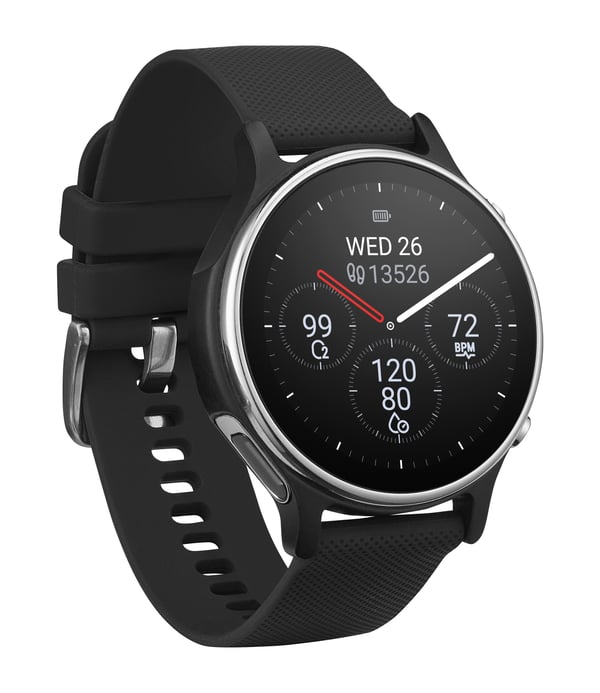 ASUS VivoWatch 6 (HC-D06) 3,53 cm (1.39") AMOLED Digital 454 x 454 pixel Berøringsskærm Sort GPS (satellit)