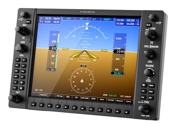 Moza Racing MGX1000 Instrument Panel Flight instrument panel