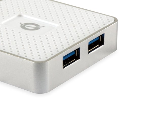 Conceptronic HUBBIES03W gränssnittshubbar USB 3.2 Gen 1 (3.1 Gen 1) Micro-B 5000 Mbit/s Vit