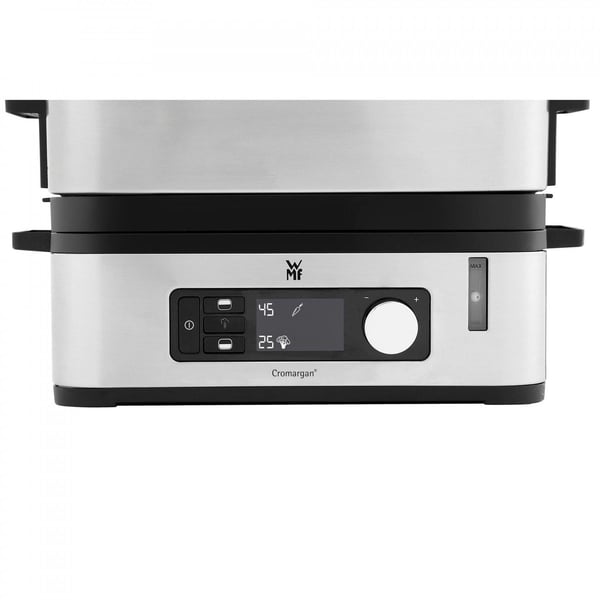 WMF KITCHENminis 0415090011 höyrykeitin 2 kori(a) Pöytämalli 900 W Musta, Ruostumaton teräs