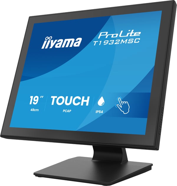 iiyama ProLite T1932MSC-B2S computerskærm 48,3 cm (19") 1280 x 1024 pixel SXGA LED Berøringsskærm Sort