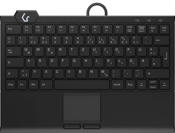 KeySonic KSK-5210ELU (DE) Tastatur USB QWERTZ Tysk Sort (KSK-5210ELU (DE))