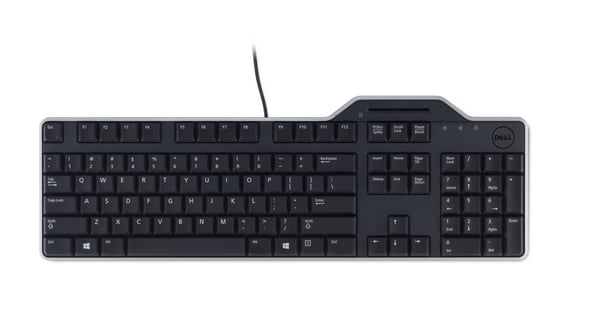 Dell KB-813 Smartcard-tastatur, kablet, med smartcard-læser, RU, sort