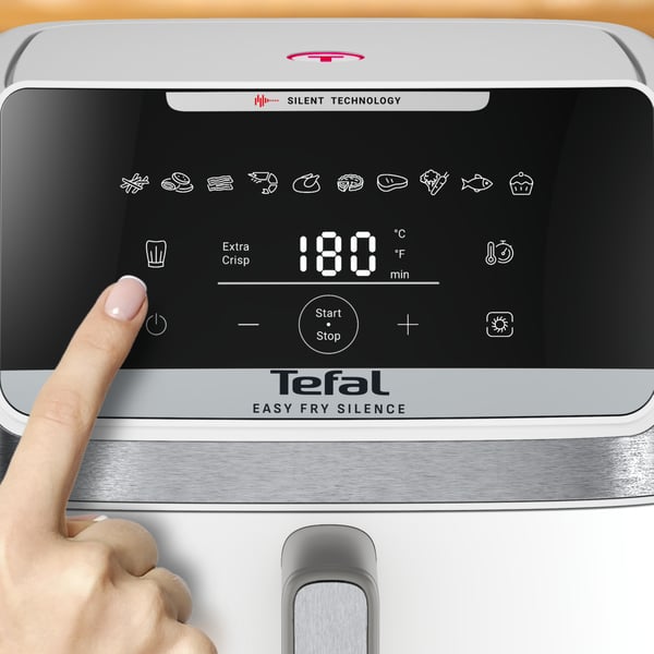 Tefal Easy Fry Silence EY8421E0 fritös Single 7 l Fristående 1800 W Varmluftsfritös Vit