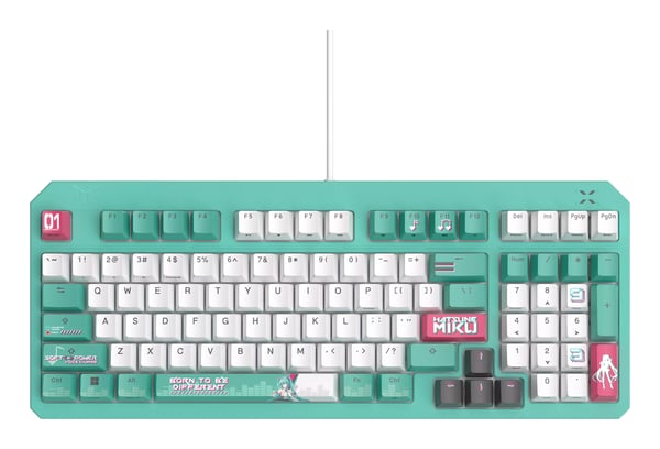 ASUS TUF Gaming K3 Gen II Hatsune Miku Edition tangentbord Spela USB Multifärg
