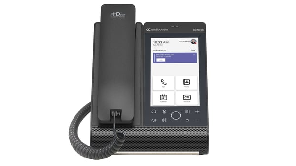 AudioCodes C470HD IP-telefoner Svart TFT Wi-Fi