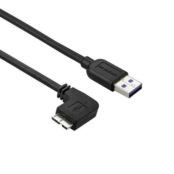 StarTech.com USB3AU2MLS USB-kaapeli USB 3.2 Gen 1 (3.1 Gen 1) 2 m USB A Micro-USB B 5 Gbit/s Musta