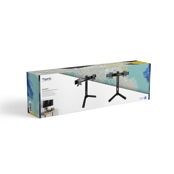 TooQ DB1402TN-B skærmbeslag og -stativer 68,6 cm (27") Skrivebord Sort, Rød