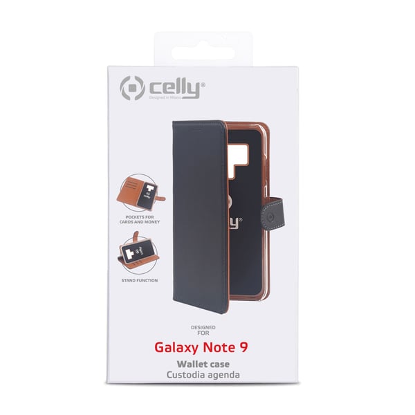 Celly Wally mobiltelefon etui 16,3 cm (6.4") Cover Sort