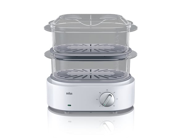 Braun FS 5100 dampkoger 2 kurv(e) Bordplade 850 W Hvid