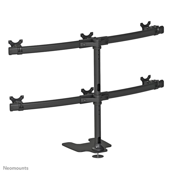 Neomounts FPMA-D700DD6 monitorin kiinnike ja jalusta 68,6 cm (27") Vastaanotto Musta