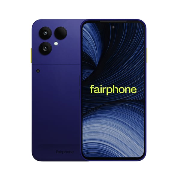 Fairphone The (Gen 6+) 16 cm (6.31") Dual SIM Android 16.0 5G USB Type-C 12 GB 256 GB 4415 mAh Blå