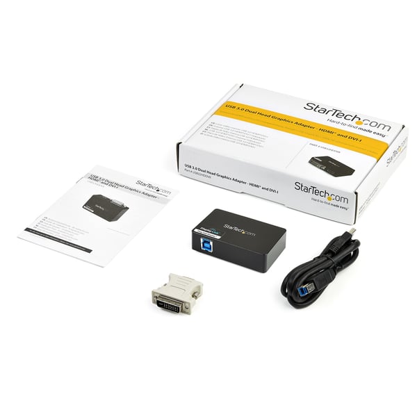 StarTech.com USB32HDDVII USB grafisk adapter 2048 x 1152 pixel Sort
