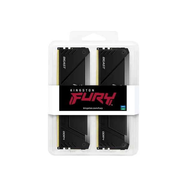 Kingston Technology FURY Beast 16GB 3200MT/s DDR4 CL16 DIMM (2 kpl:n pakkaukset) RGB