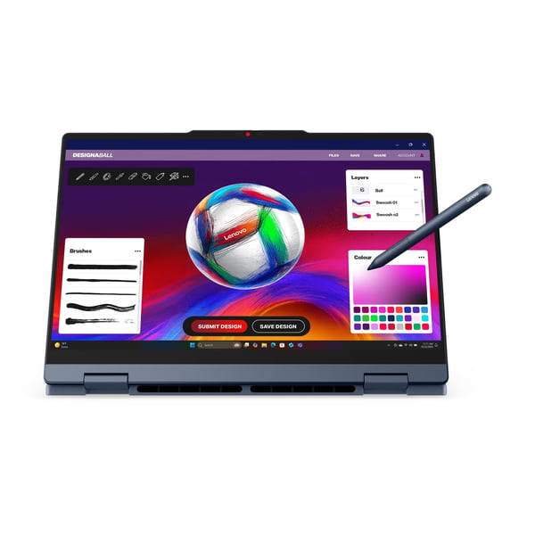 Lenovo IdeaPad 5 2-in-1 14IPH11 Copilot+ PC Intel Core Ultra 5 322 Hybrid (2-i-1) 35,6 cm (14") Berøringsskærm WUXGA 16 GB DDR5-SDRAM 512 GB SSD Wi-Fi 6 (802.11ax) Windows 11 Home Blå Italiensk