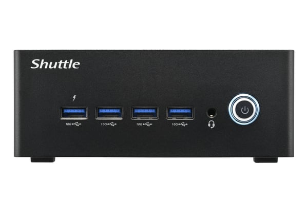 Shuttle Nano PC NT10H5 1L storlek PC Svart 125H Intel® SoC