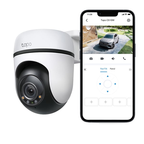 TP-Link Tapo C510W Turret IP-säkerhetskamera Inomhus & utomhus 2304 x 1296 pixlar Tak