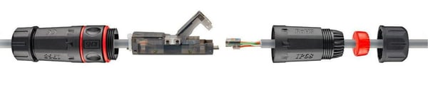 Microconnect KON525 kabelsamler RJ-45 Sort
