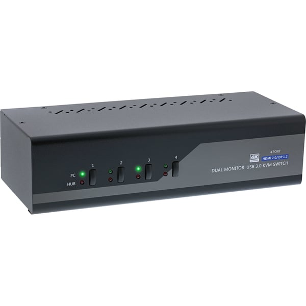 InLine 62644I KVM-switchar Svart, Grå