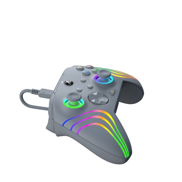 PDP Afterglow Wave Grå USB Spelplatta Analog / Digital PC, Xbox One, Xbox Series S, Xbox Series X