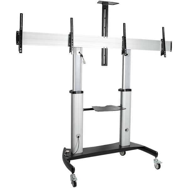 StarTech.com STNDMTVDUO tv-beslag 152,4 cm (60") Sort, Sølv