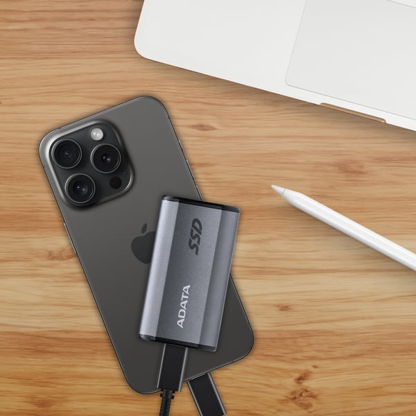 ADATA Elite SE880 4 TB USB Type-C USB 3.2 Gen 2x2 Grå