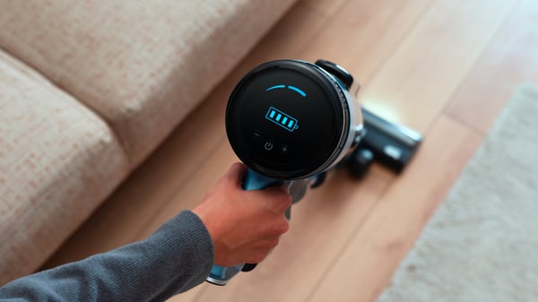 Beko VRT96425VD upprättstående dammsugare och elektrisk sopborste Skaftdammsugare Batteri Torr MIF, HEPA Utan påse 2,5 l 450 W Svart, Blå