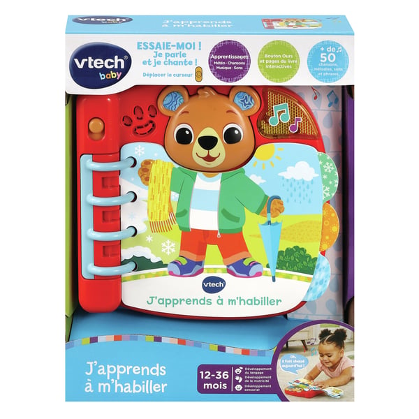 VTech Baby LIVRE J'APPRENDS A M'HABILLER