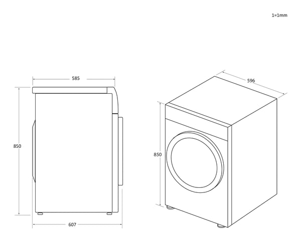 Candy CSOE H8A2DE-47 tørretumbler Fritstående Front-læsning 8 kg Hvid