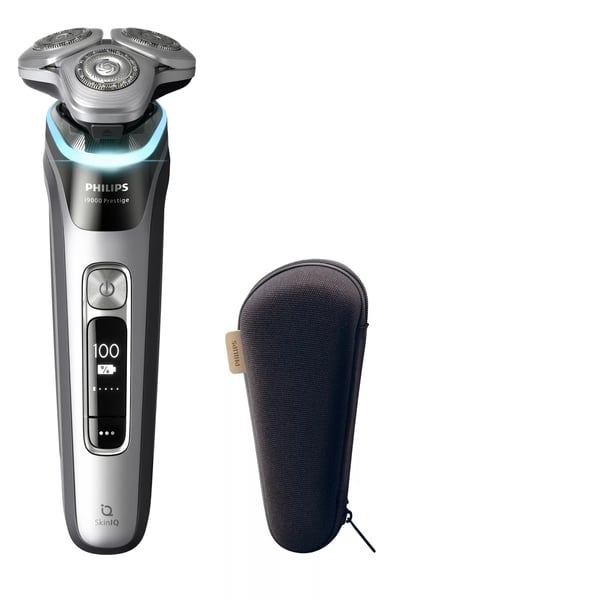 Philips XP9205/95 miesten parranajokone Parranajokone kääntyvällä päällä Trimmeri Hopea