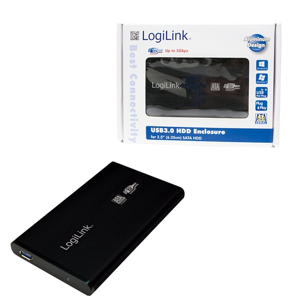 LogiLink UA0106 drevkabinet HDD kabinet Sort 2.5" USB-drevet