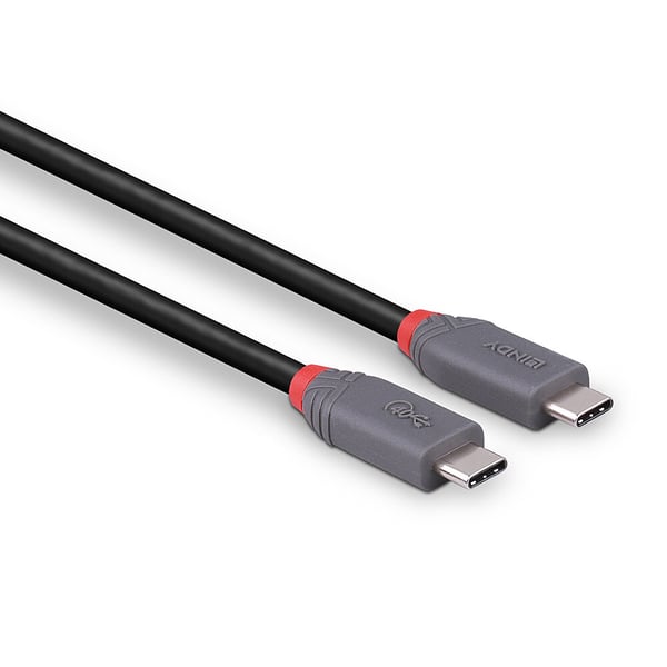 Lindy 36947 USB-kaapeli USB4 Gen 3x2 0,8 m USB C Musta