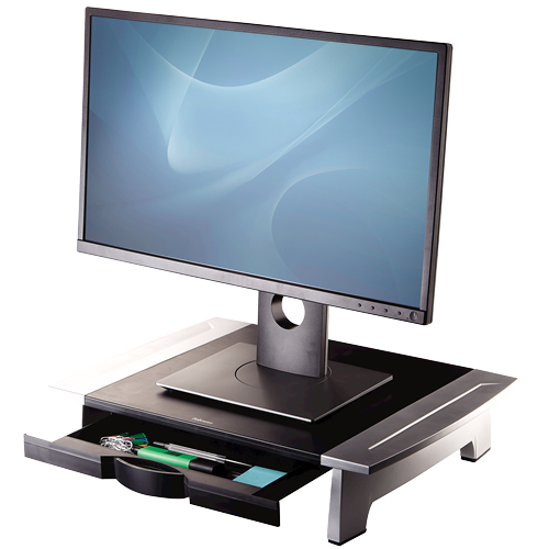 Fellowes Office Suites 71,1 cm (28") Skrivebord Sort, Sølv