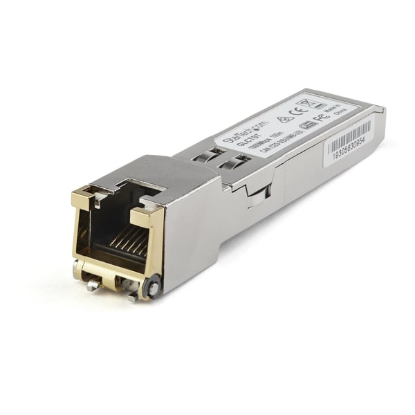 StarTech.com SFP1GTEMCST Transceiver Modul (SFP-modul, 1000Base-T Dell EMC-kompatibel, Koppar, RJ-4 StarTech.com SFP1GTEMCST Transceiver Modul (SFP-modul, 1000Base-T Dell EMC-kompatibel, Koppar, RJ-4
